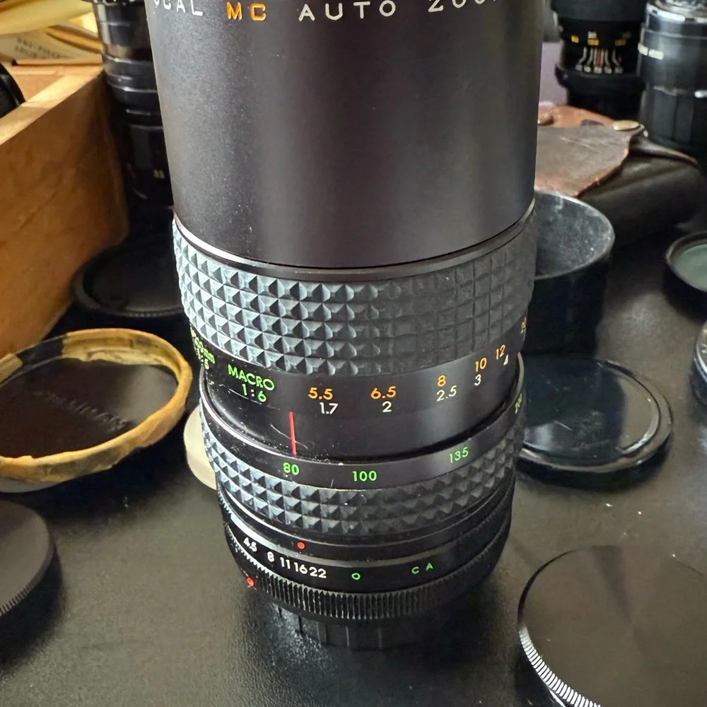 Black Auto Zoom Lens